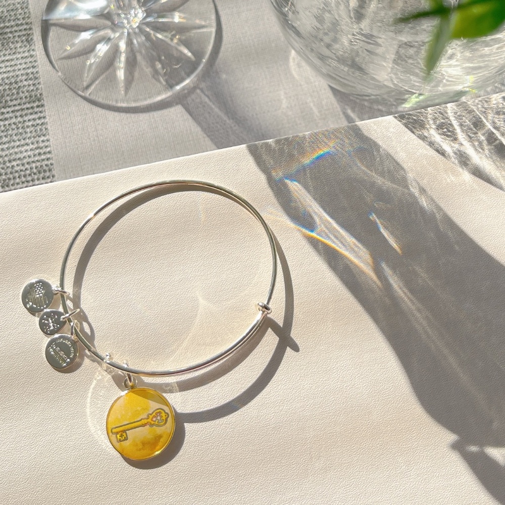 ALEX AND ANI SILVER KEY BRACELET